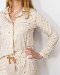 The Royal Standard - Harvest Toile Long-sleeve Sleep Shirt