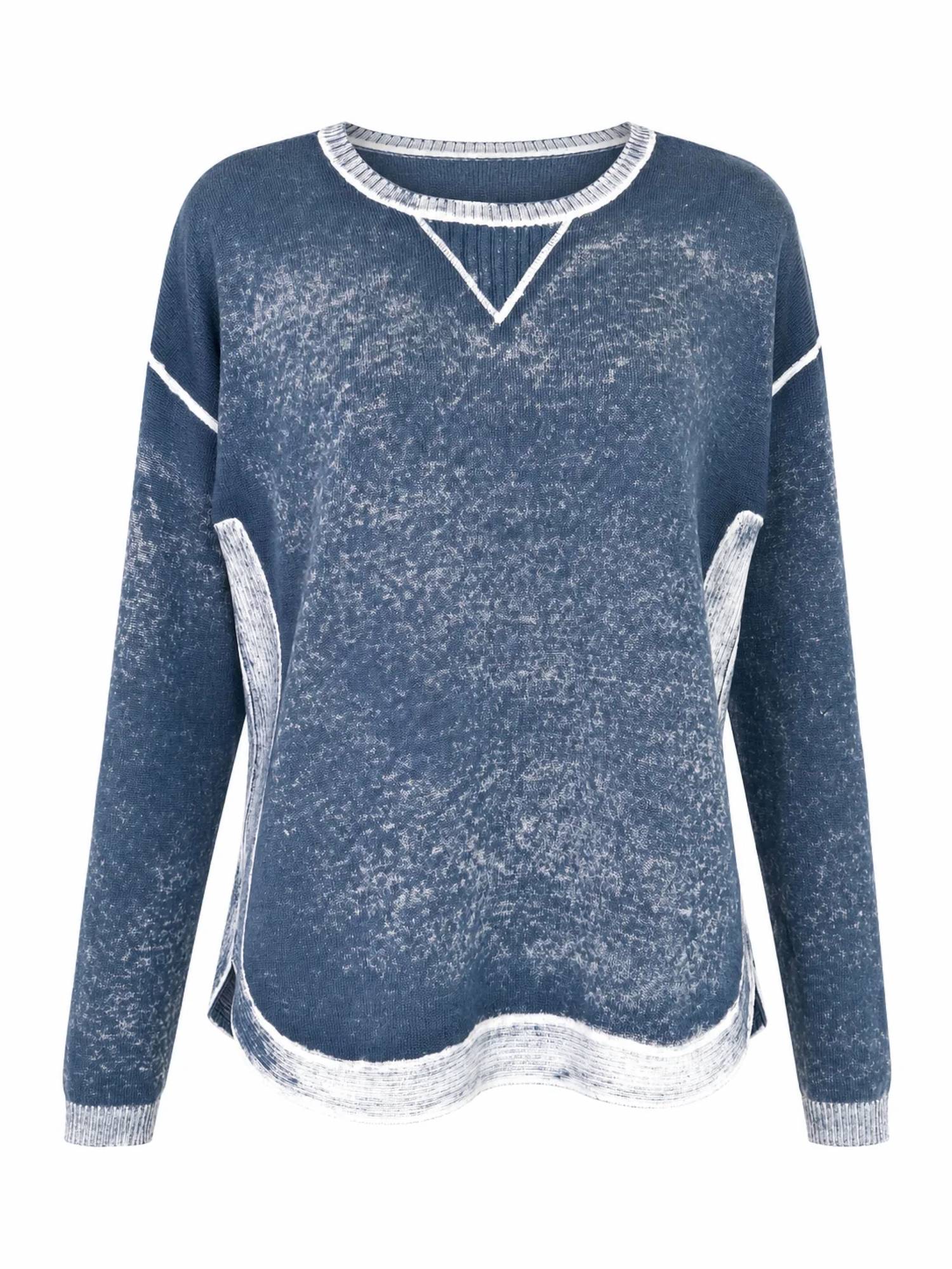 Charlie B - Long Sleeve Printed On Reverse Sweater