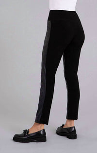 Sympli Women's Mix Narrow Pant in black fux - women's pants - view 4