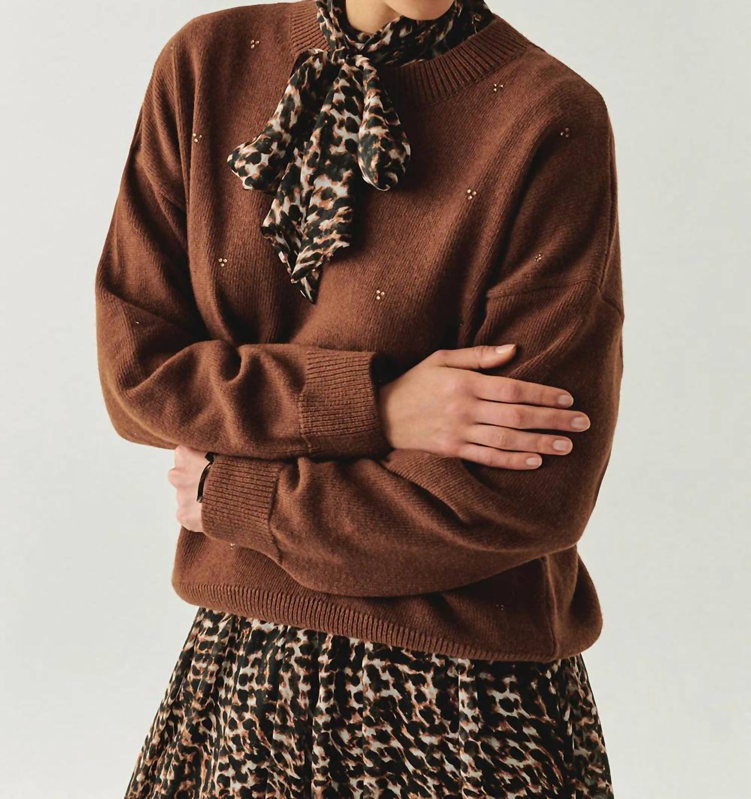 Exquise - Women's Emmeline Crew Neck Wool Sweater