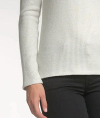 Elan - Metallic Foldover Turtleneck Sweater