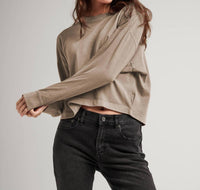 Richer Poorer - Relaxed Cropped Long Sleeve Tee