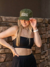 SPIRITUAL GANGSTER Women's Local Dad Hat in dark palm - women's hat - alternate view