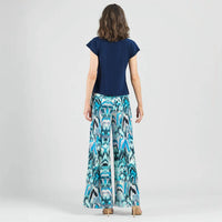 CLARA SUNWOO Soft Knit Palazzo Pant in multi - women's pants - view 7