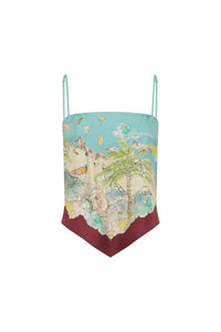 Alemais - Daria Silk Scarf Top