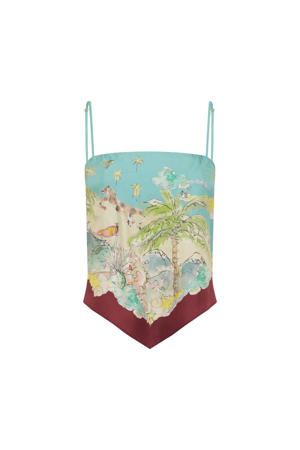 Alemais - Daria Silk Scarf Top