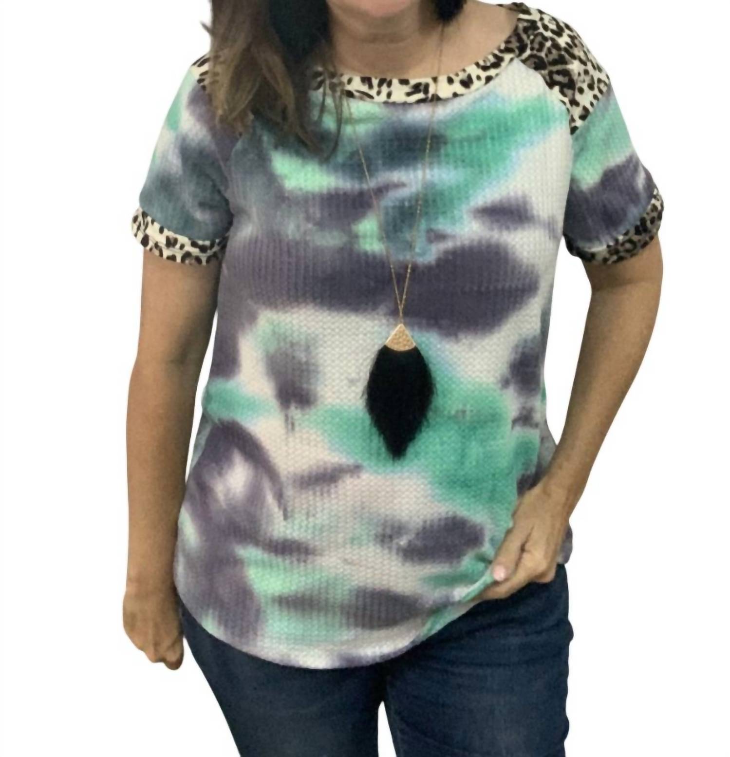 White Birch - Tie Dye Short Sleeve Top