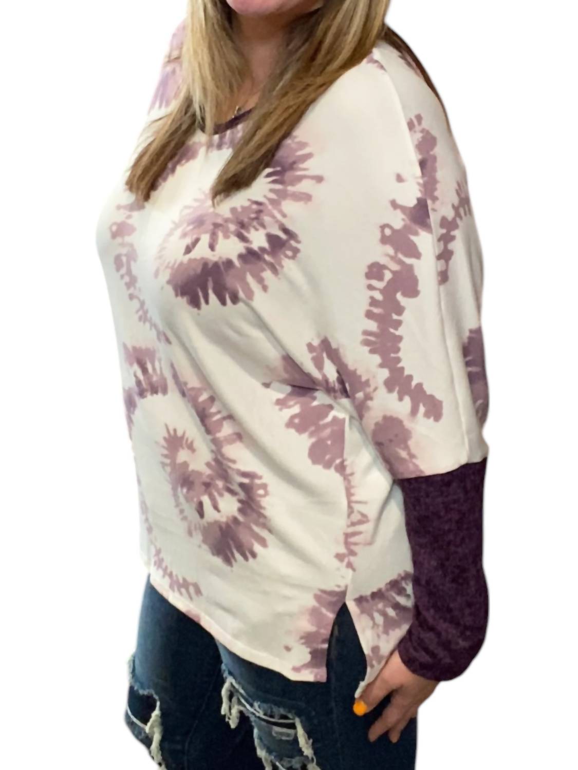Honeyme - Swirl Dolman Sweater