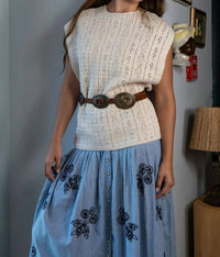 ALIX OF BOHEMIA Leif Prairie Tunic Top in cream - women's shirt