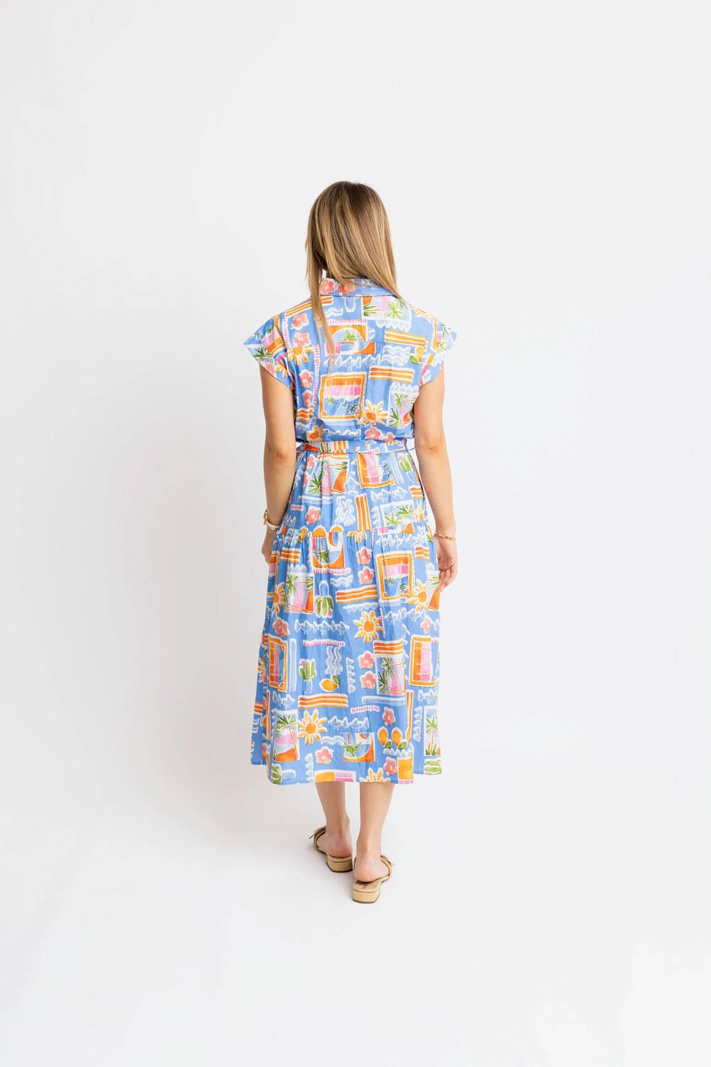 Karlie - Santorini Pocket Shirt Midi Dress