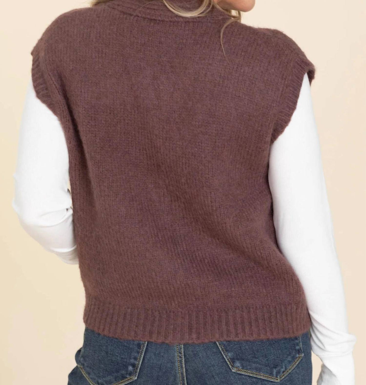 Wishlist - Brushed Floral Embroidered Vest