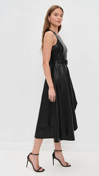 Cinq A Sept - Vegan Leather Zelda Midi Dress