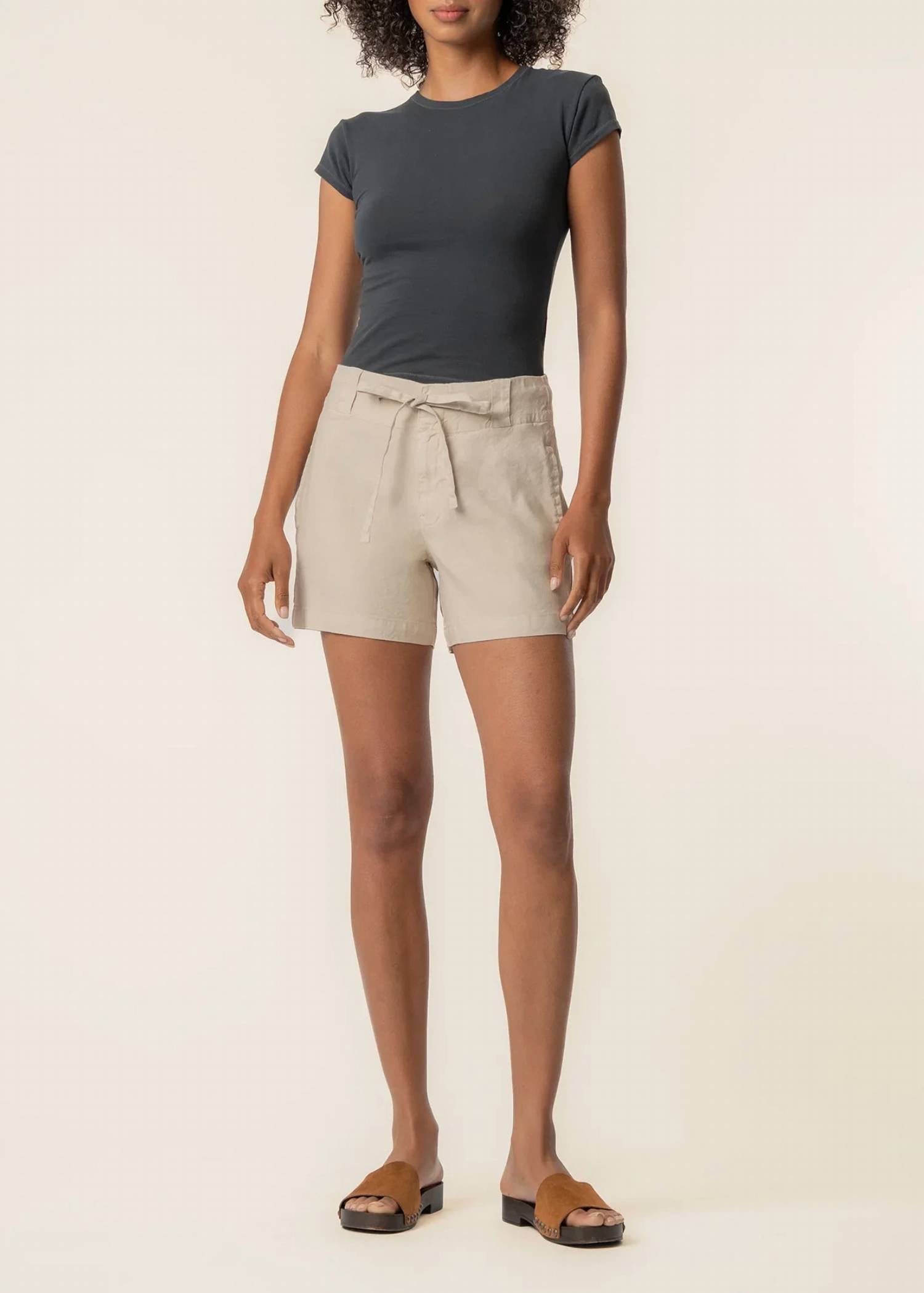 Kut From The Kloth - Katie High Rise Drawstring Linen Short