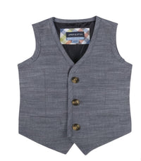Andy & Evan - Kids Chambray Vest & Pant Set