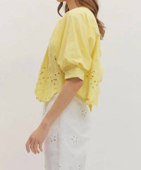 Entro - Starr Eyelet Top