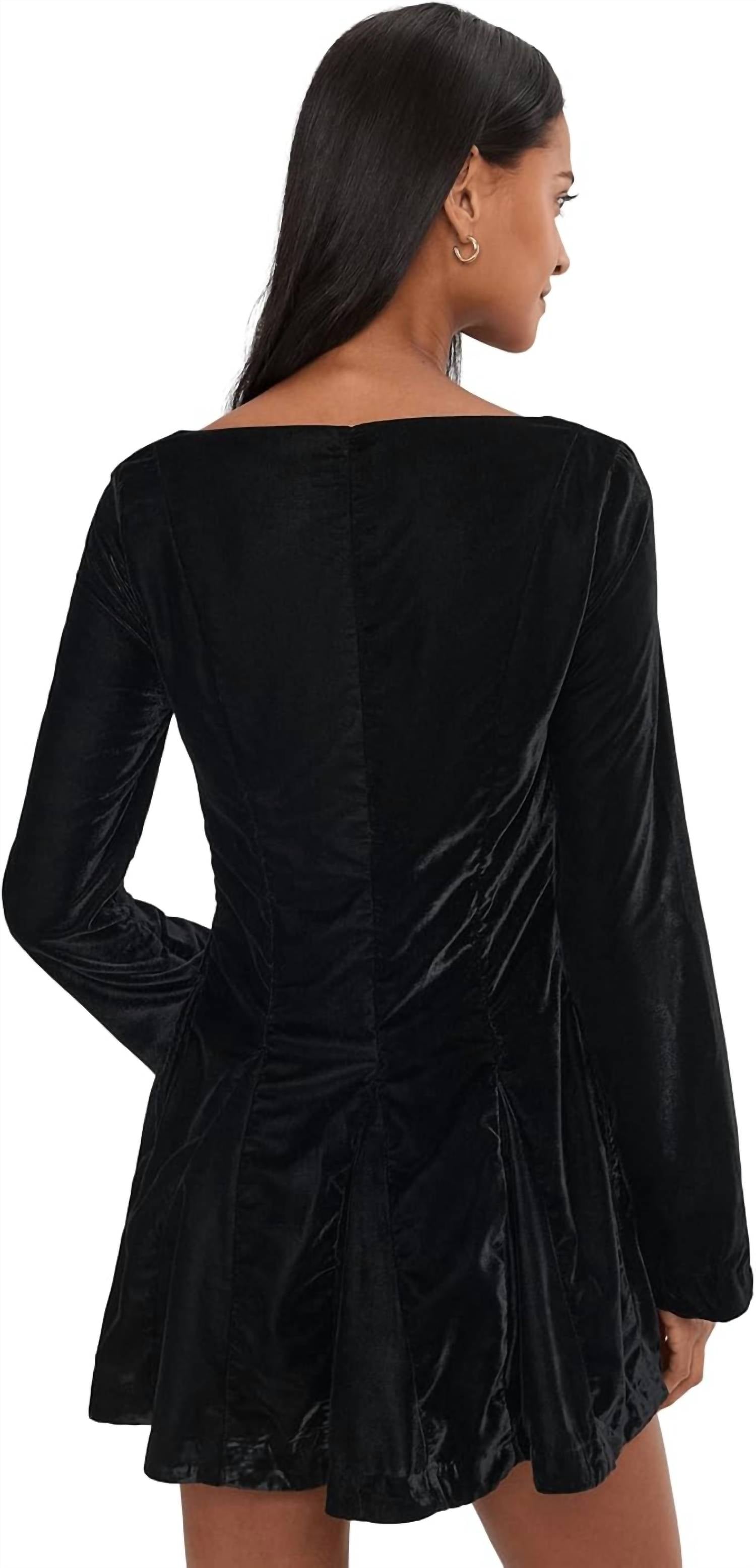 Free People - Linney Velvet Mini Dress