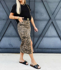 Klesis - Denim Midi Skirt