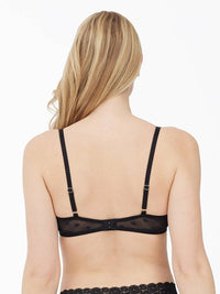 Skarlett Blue Dare Dot Plunge Unlined Bra in black - women's intimate - alternate view