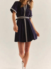 Cartolina Nantucket - Hadley V-neck Embroidery Romper