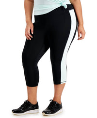 Ideology - Women's Colorblock Capri Leggings - Plus