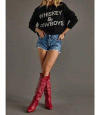 Panache Apparel - Whiskey Long Sleeve Sweater