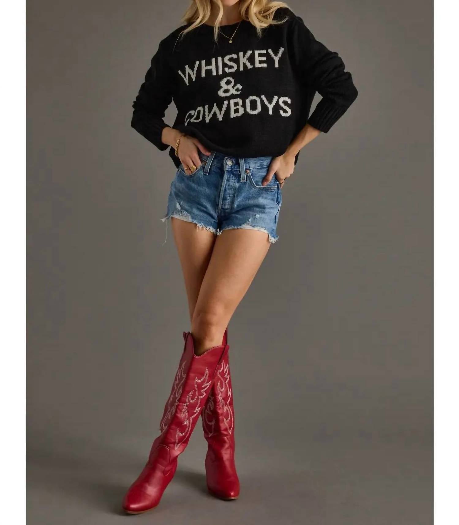 Panache Apparel - Whiskey Long Sleeve Sweater