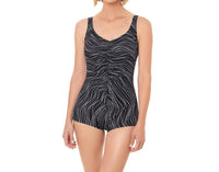 Penbrooke - Tidal Wave Shirred Front Girl Leg One Piece