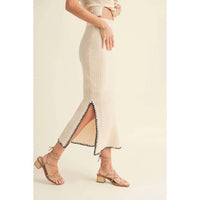 Miou Muse - Chevron Knit Skirt