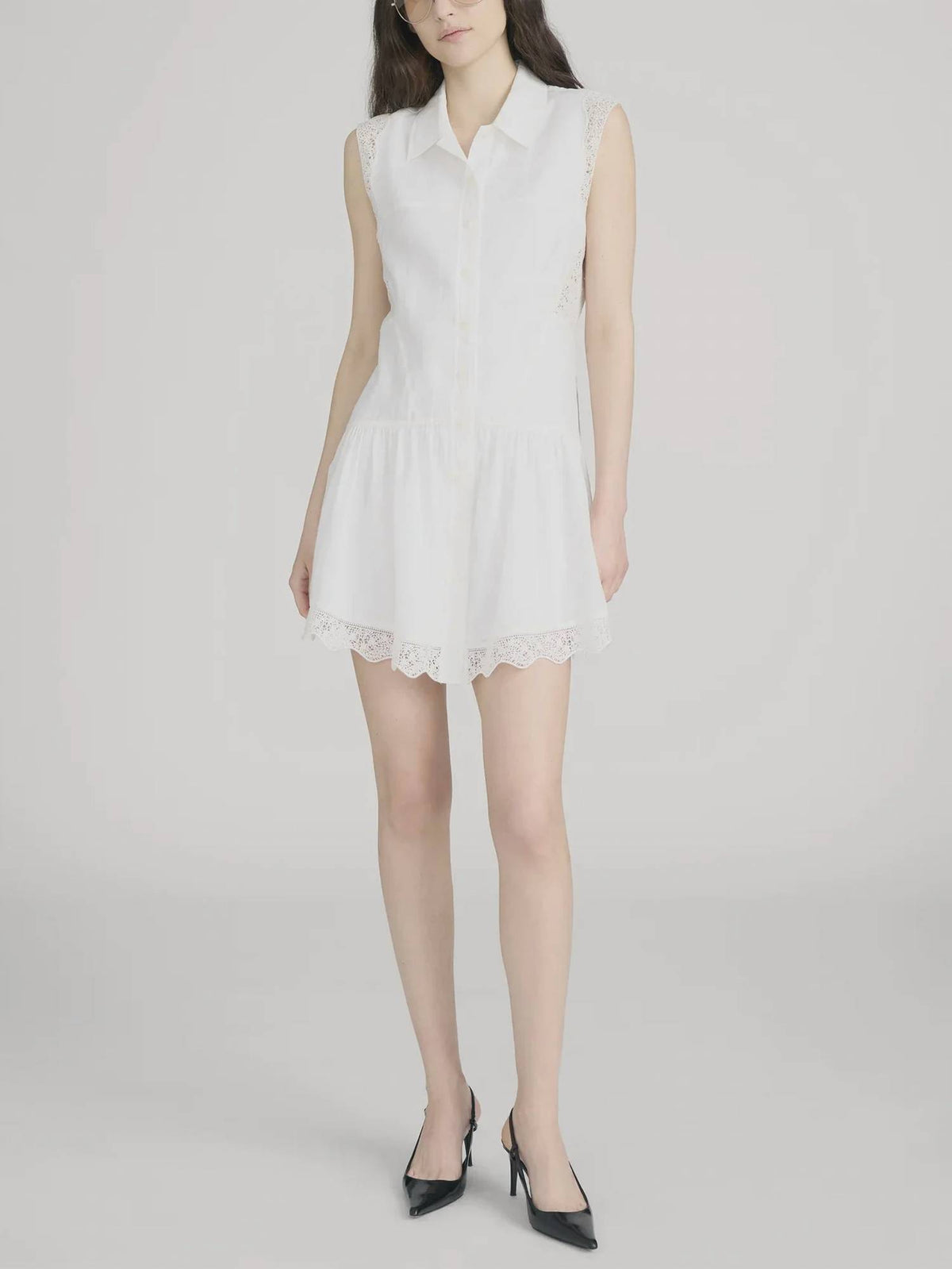 Frame - Embroidered Day Mini Dress