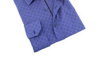 Eight X - Sax Design Button Down Jacquard Shirt