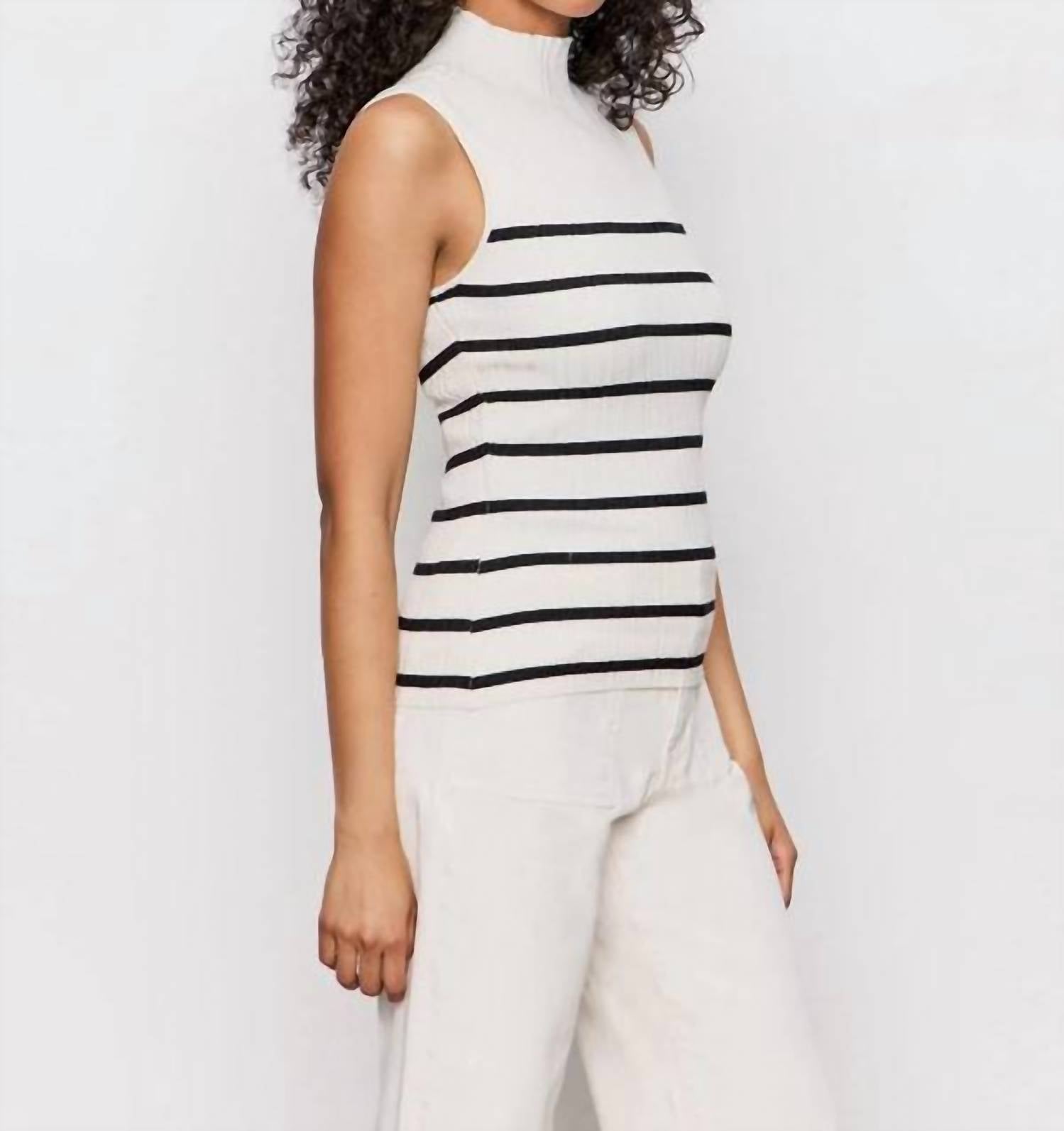 Sanctuary - Ribbed Funnel Neck Top