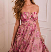 Fate - Tulle Maxi Mesh Overlay Dress