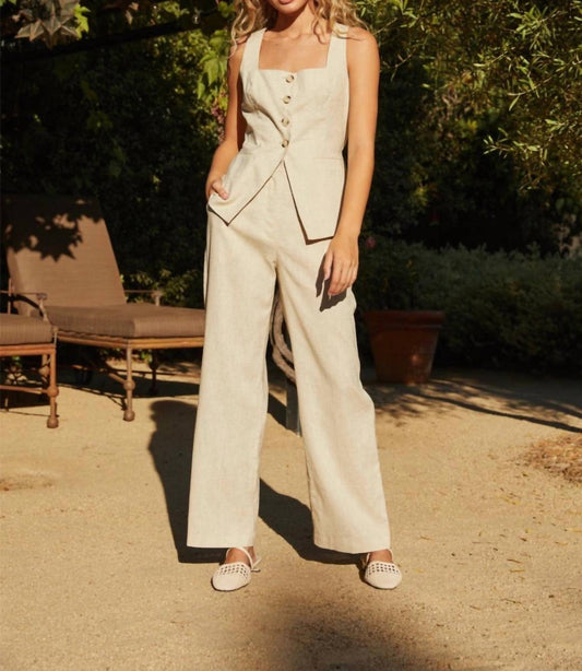 Lucy Paris - Naomi Linen Vest