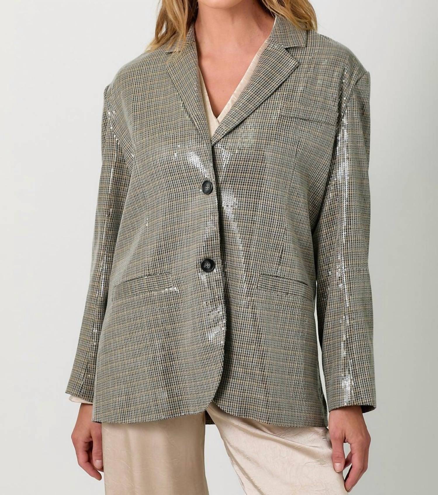 Mystree - Shiny Oversized Blazer