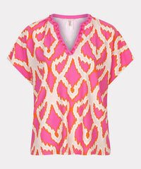 ESQUALO Telse Top in beads disco spark - women's blouse - view 5