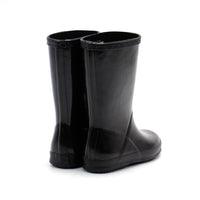 HUNTER Boys First Classic Gloss Rain Boots in black - kids' shoe - detail view