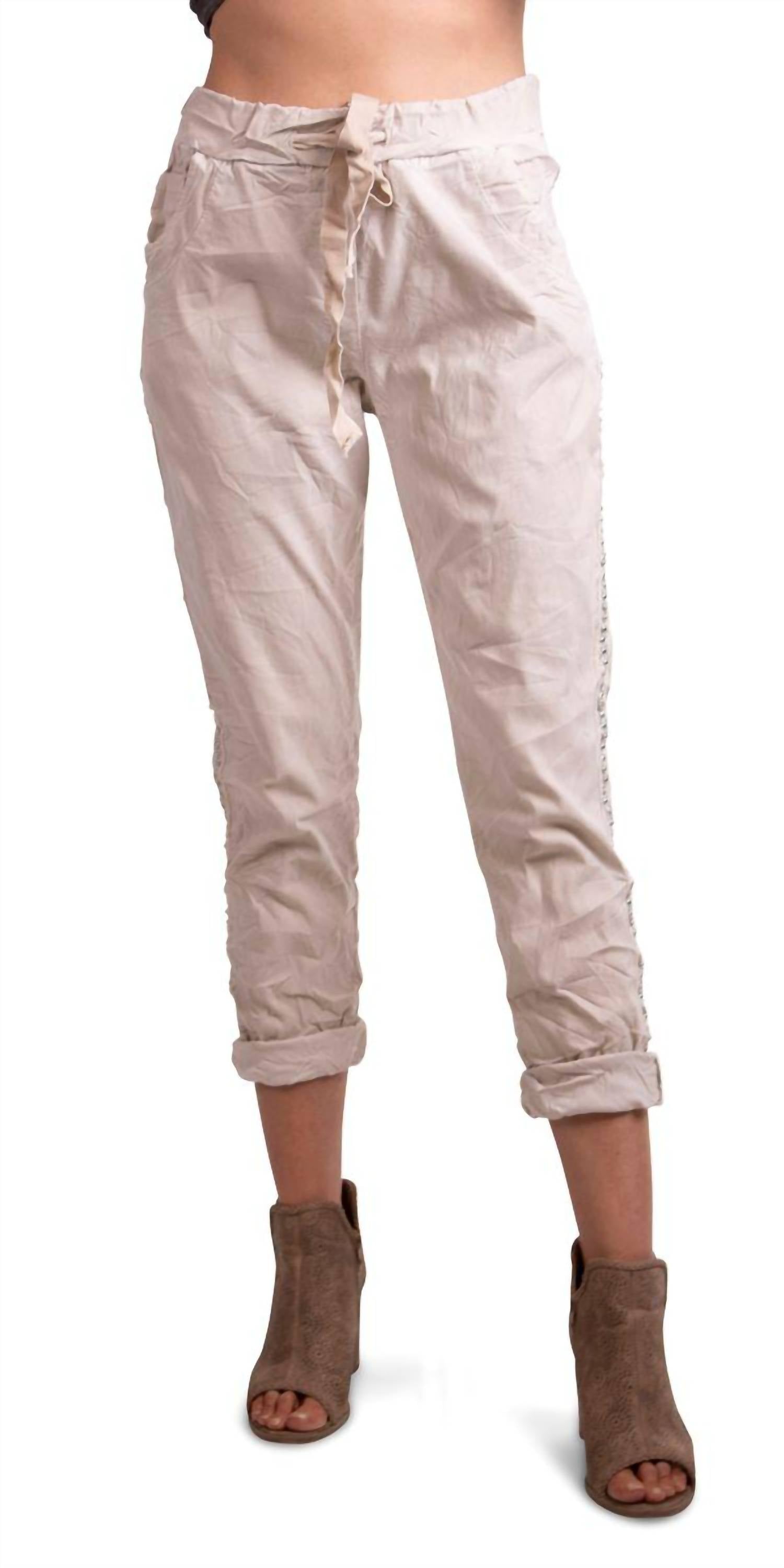 Gigi Moda - Caterina Cotton Cropped Pants