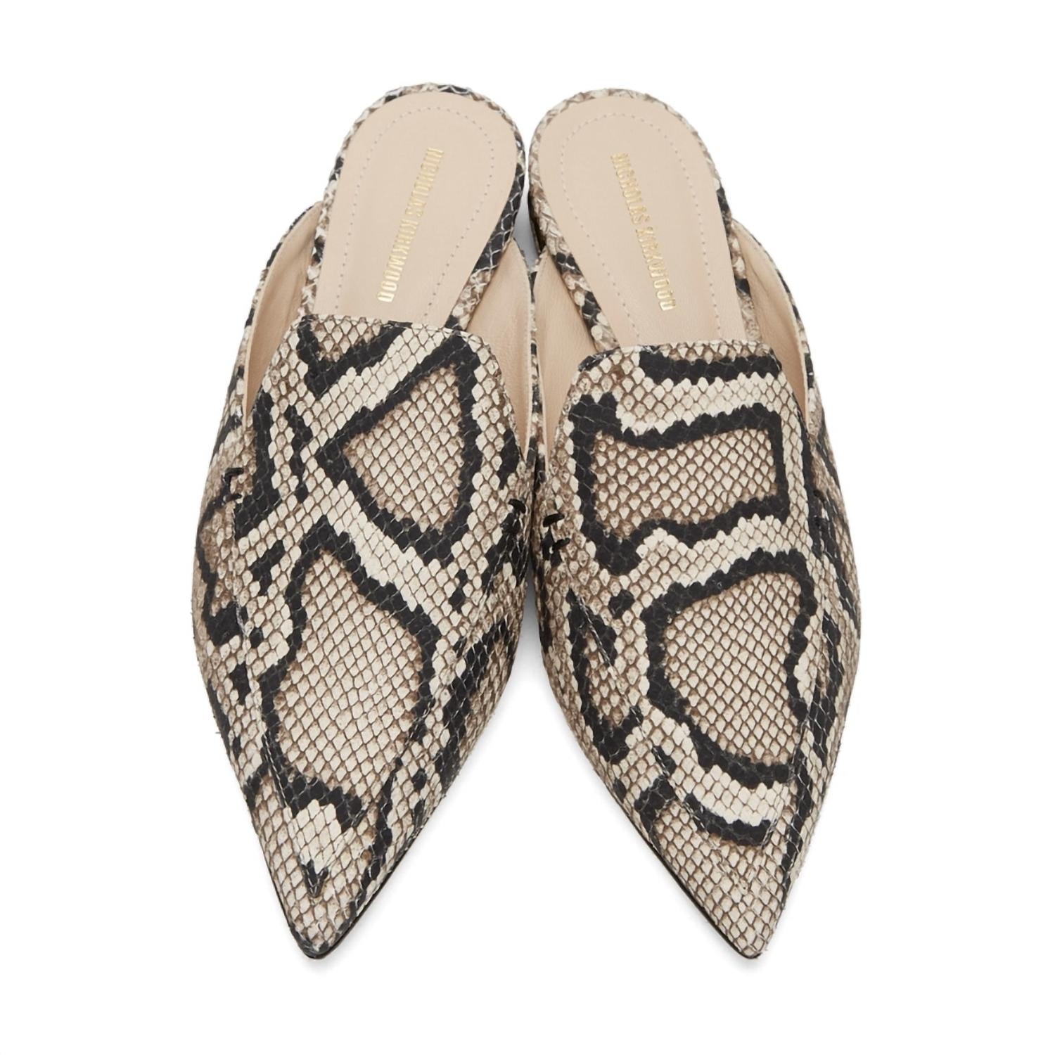 Nicholas Kirkwood - Women's Beya Snake-embossed Mule