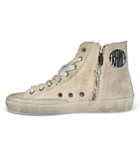 GOLDEN GOOSE Women's Francy Canvas Sneakers in white - women's sneaker - detail view