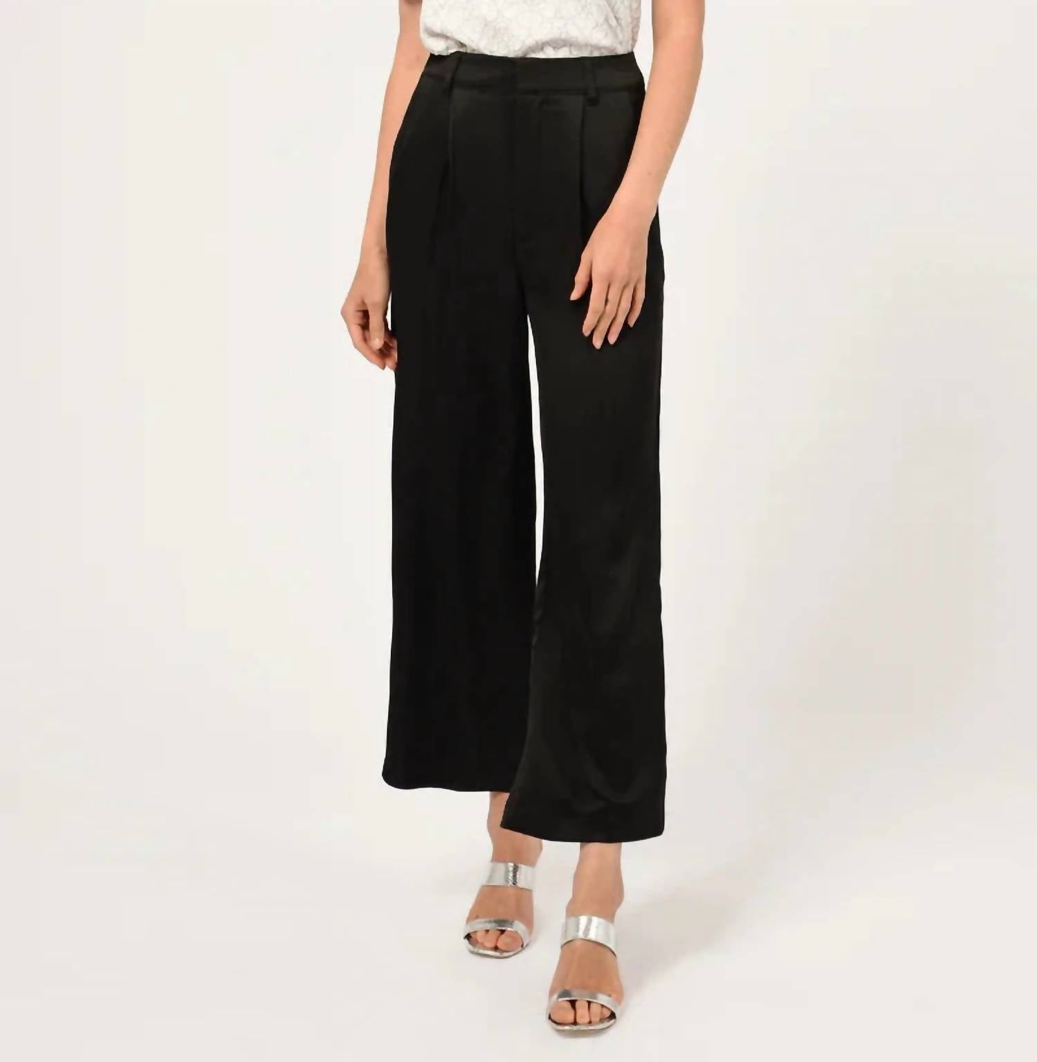 Adelyn Rae - Lucia Pleat Front Wide Leg Trousers