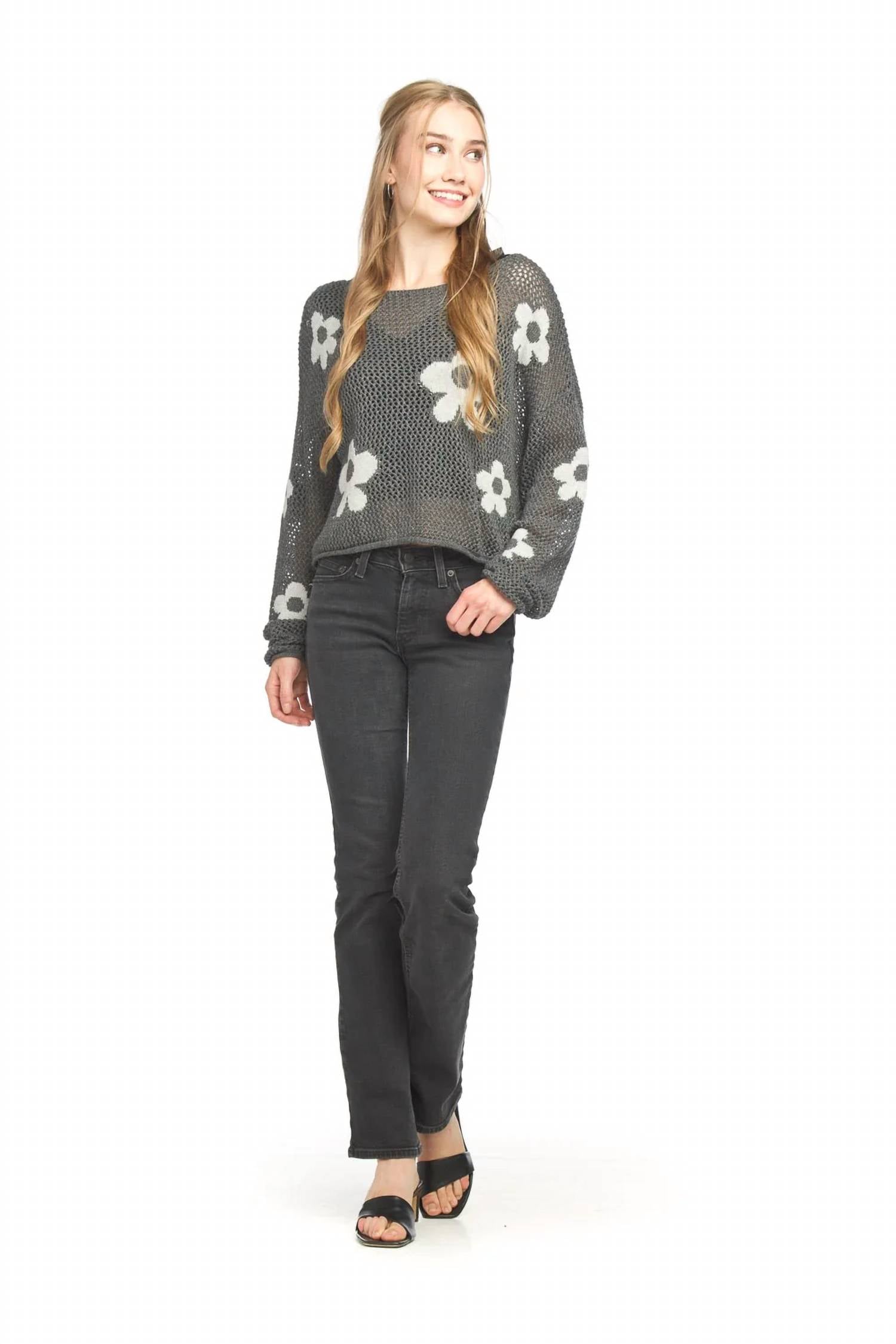 Papillon - Daisy Print Sweater
