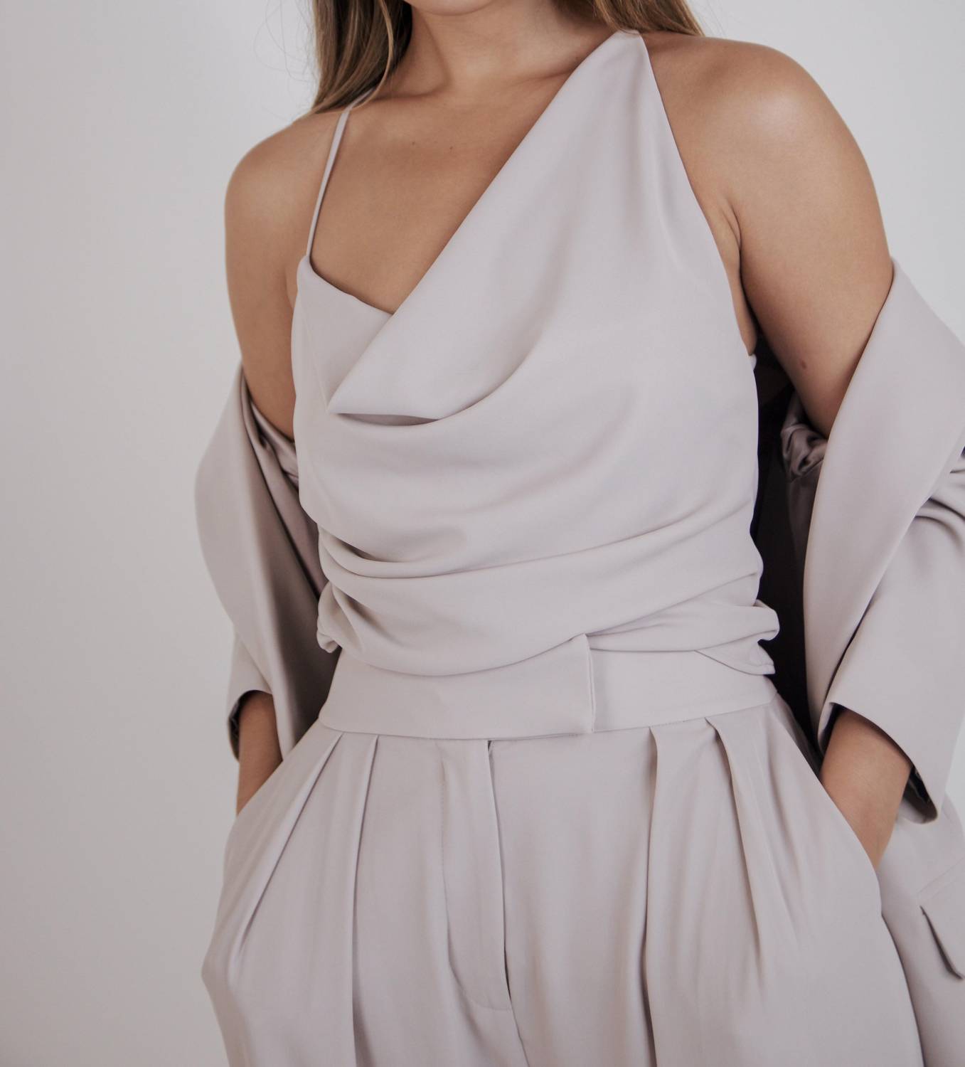 The Sei - Ruched Cowl Top
