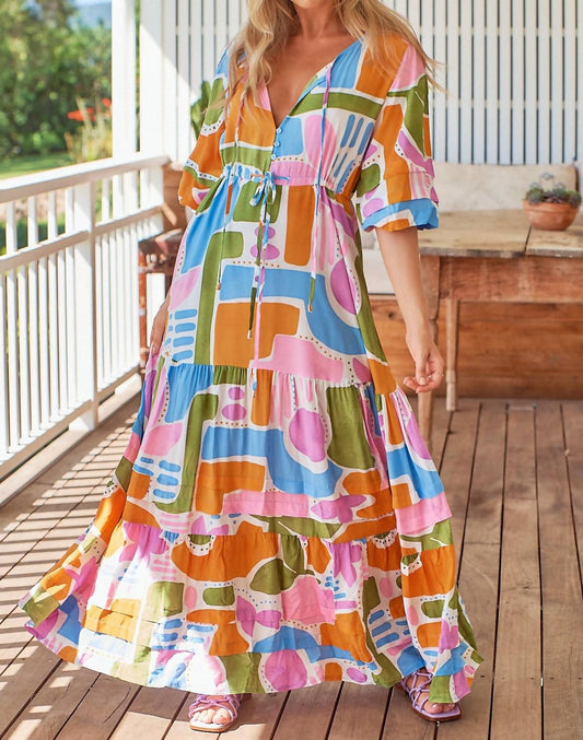 Jaase - Abstract Maxi Dress