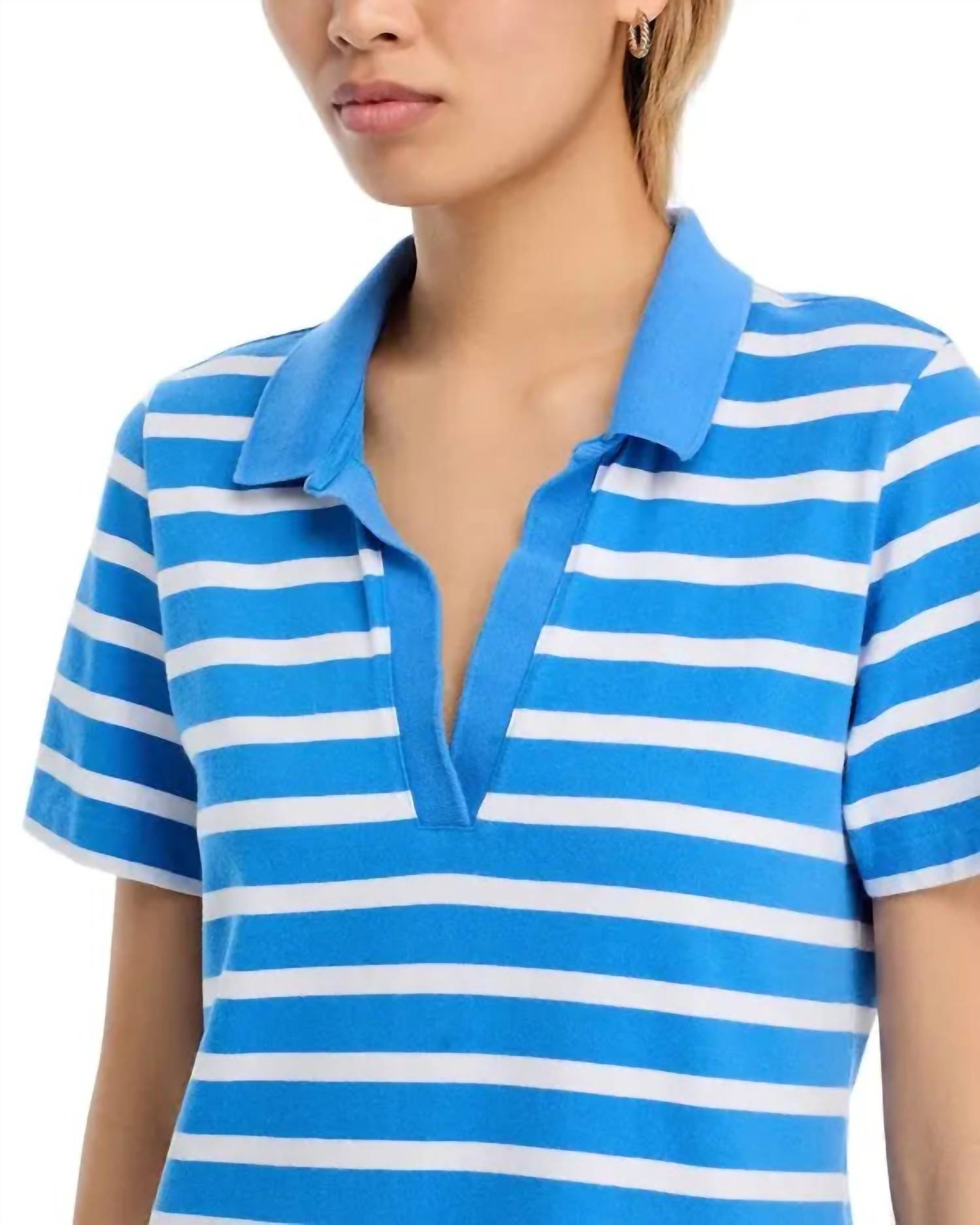 TOMMY BAHAMA Island Scape Coastal Cabana Jersey Dress in palace blue - women's dress - alternate view