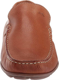 Ara Men's Marv Slip-on Moccasin in cognac - men's loafer - detail view