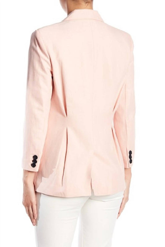 Joie - Lian Rose Blush Linen Blazer