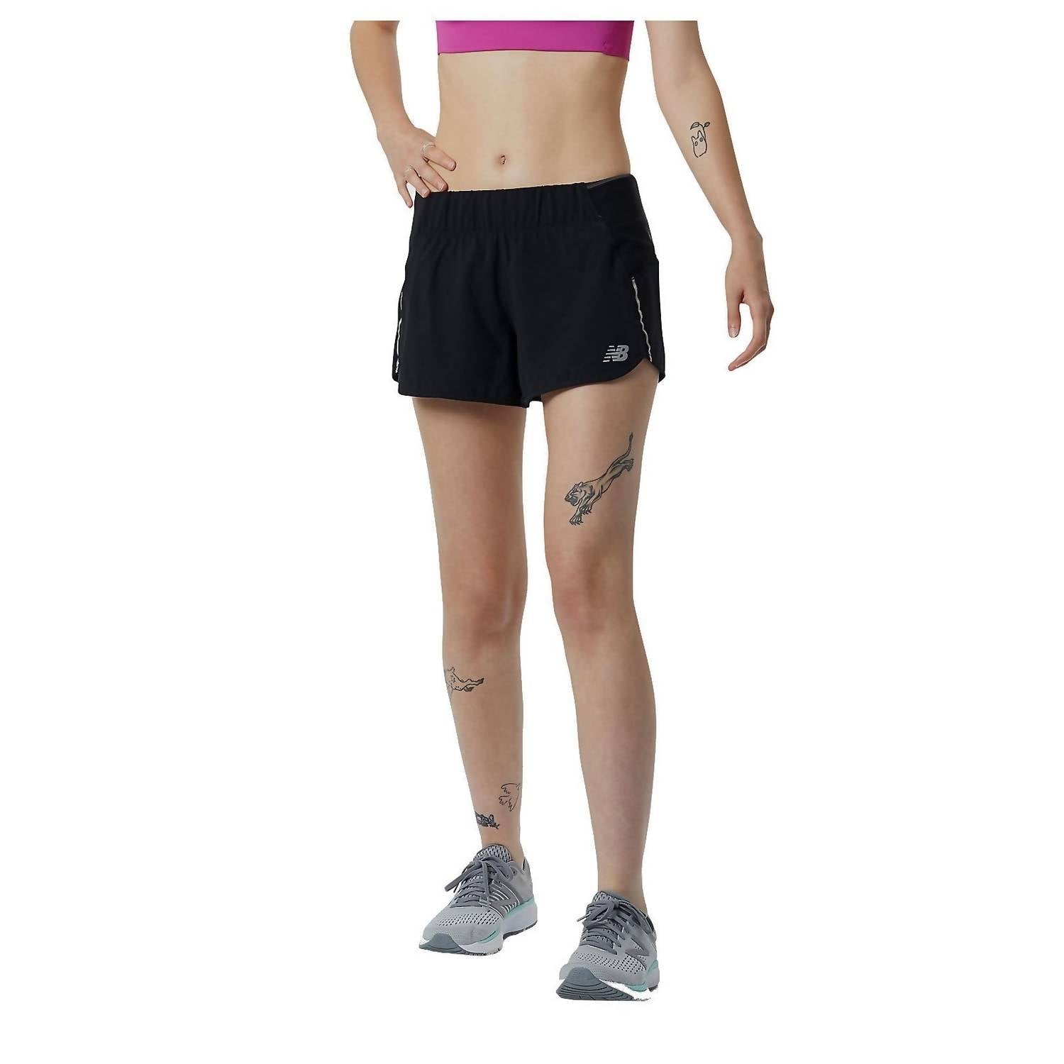 New Balance Women's Impact Run Heat Tigh Shorts in black - women's shorts