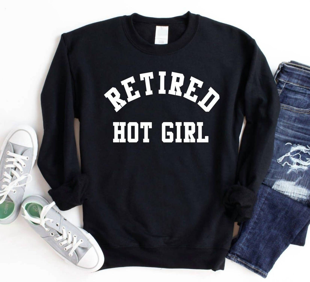 Exclusive Thredz - Women's Retired Hot Girl Sweatshirt