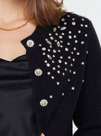 Current Air - Crystal Beaded Detail Cardigan