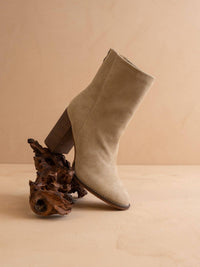 Oasis Society - Women's The Maxine Minimal Suede Heel Fall Bootie